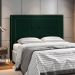 Cabeceira Cama Box Casal King 195cm Paolla P02 Veludo Verde Musgo - Mpozenato