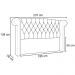 Cabeceira Cama Box Casal King 195cm Provença P02 Linho Bege - Mpozenato