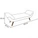 Cabeceira Cama Box Casal King 195cm Provença com Calçadeira Vêneto Z37 Veludo Chumbo - Mpozenato