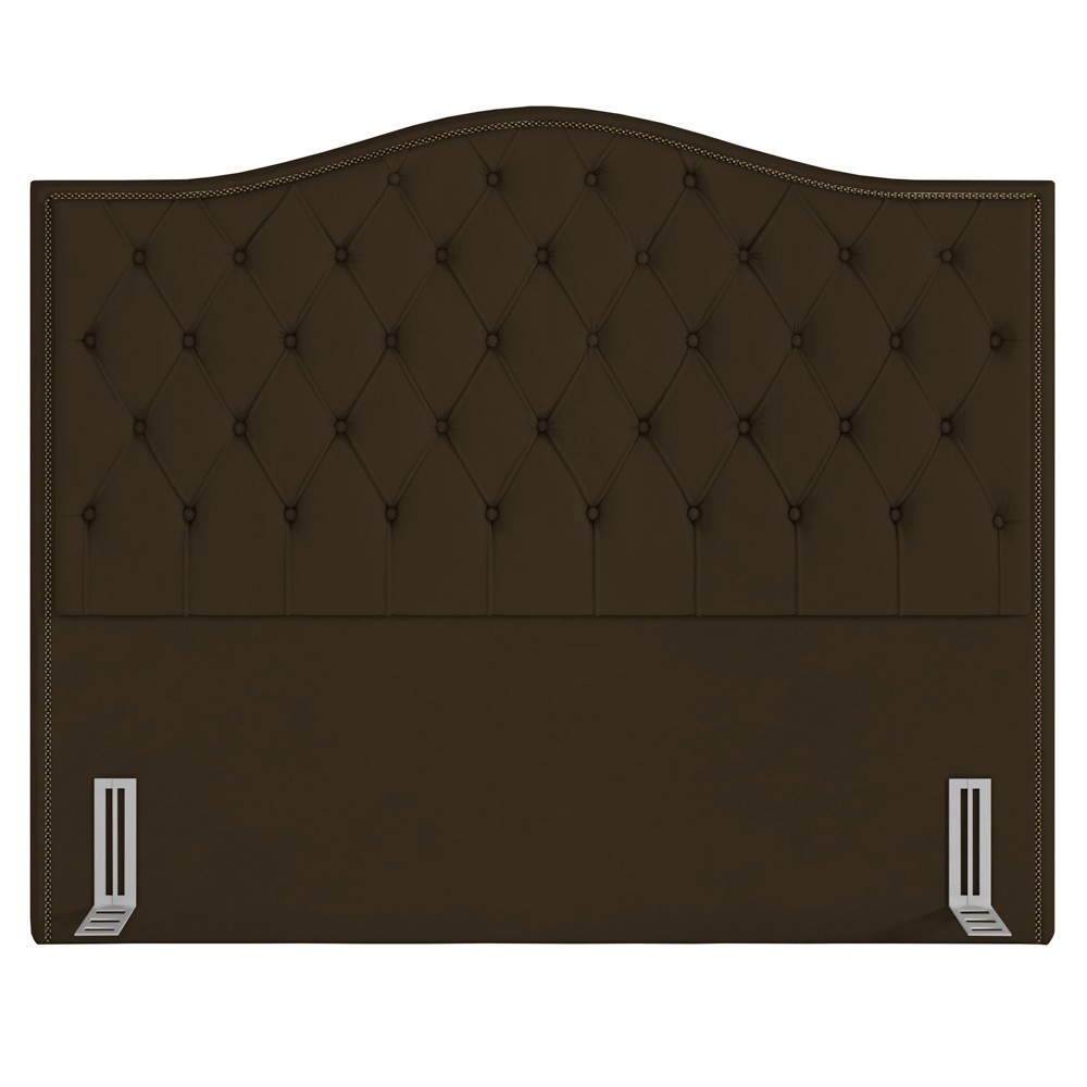 Cabeceira Cama Box Casal King 195cm Siena P02 Suede Marrom - Mpozenato