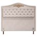 Cabeceira Cama Box Casal King 195cm com Tachas Imperial Veludo J02 Bege - Mpozenato
