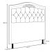 Cabeceira Cama Box Casal King 195cm com Tachas Imperial Veludo J02 Bege - Mpozenato