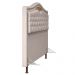 Cabeceira Cama Box Casal King 195cm com Tachas Imperial Veludo J02 Bege - Mpozenato