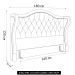 Cabeceira Cama Box Casal Queen 160cm Antibes P02 Linho Bege Cru - Mpozenato