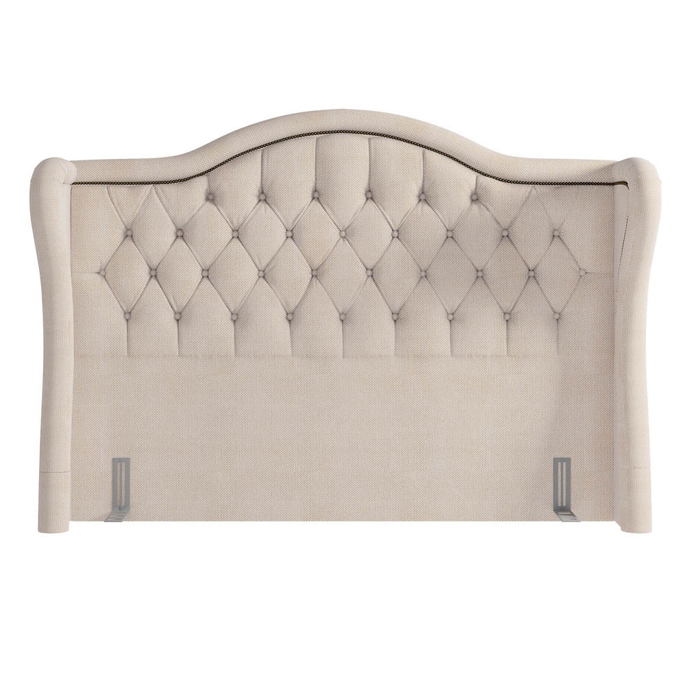 Cabeceira Cama Box Casal Queen 160cm Antibes P02 Linho Bege Cru - Mpozenato