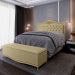 Cabeceira Cama Box Casal Queen 160cm Com Calçadeira Baú Imperial J02 Linho Areia - Mpozenato