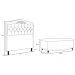 Cabeceira Cama Box Casal Queen 160cm Com Calçadeira Baú Imperial J02 Sintético Branco - Mpozenato
