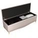 Cabeceira Cama Box Casal Queen 160cm Com Calçadeira Baú Imperial Veludo J02 Bege - Mpozenato