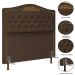 Cabeceira Cama Box Casal Queen 160cm Com Calçadeira Baú Imperial Veludo J02 Chocolate - Mpozenato