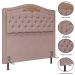 Cabeceira Cama Box Casal Queen 160cm Com Calçadeira Baú Imperial Veludo J02 Rosê - Mpozenato
