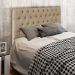 Cabeceira Cama Box Casal Queen 160cm Diamante D10 Linho Bege - Mpozenato