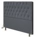 Cabeceira Cama Box Casal Queen 160cm Diamante Veludo J02 Cinza - Mpozenato