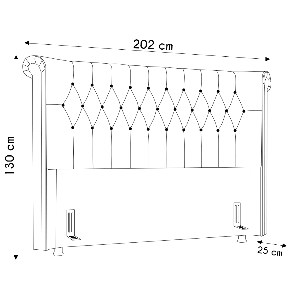 Cabeceira Cama Box Casal Queen 160cm Dust P02 Linho Creme - Mpozenato