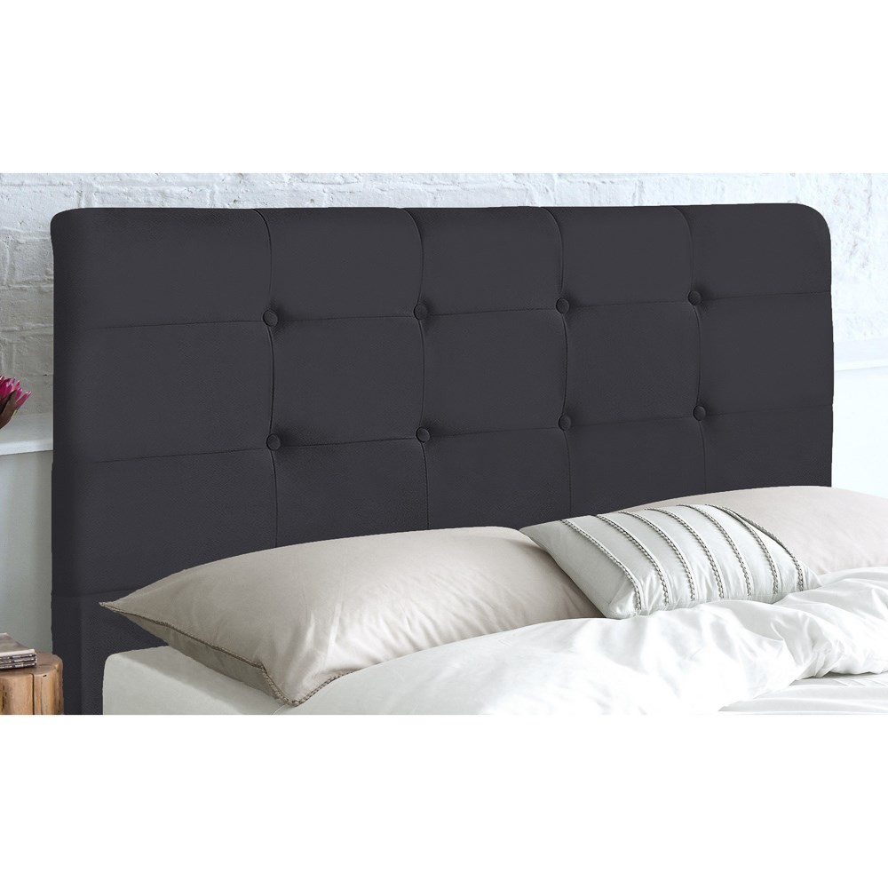Cabeceira Cama Box Casal Queen 160cm Luna I02 Suede Cinza - Mpozenato
