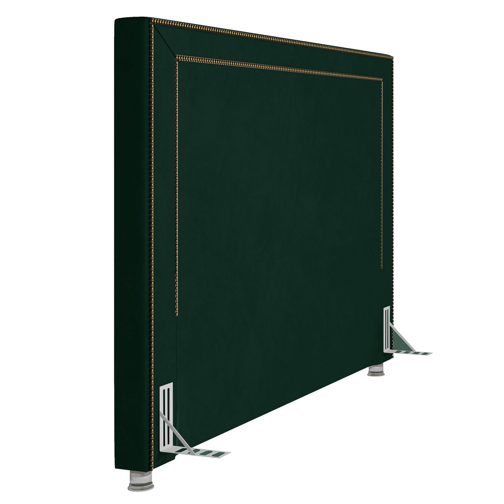 Cabeceira Cama Box Casal Queen 160cm Mali P02 Veludo Verde Musgo - Mpozenato