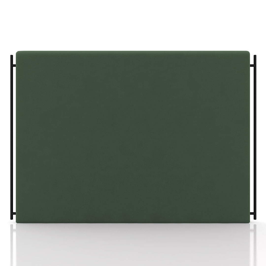 Cabeceira Cama Box Casal Queen 160cm Oscar P02 Veludo Verde - Mpozenato