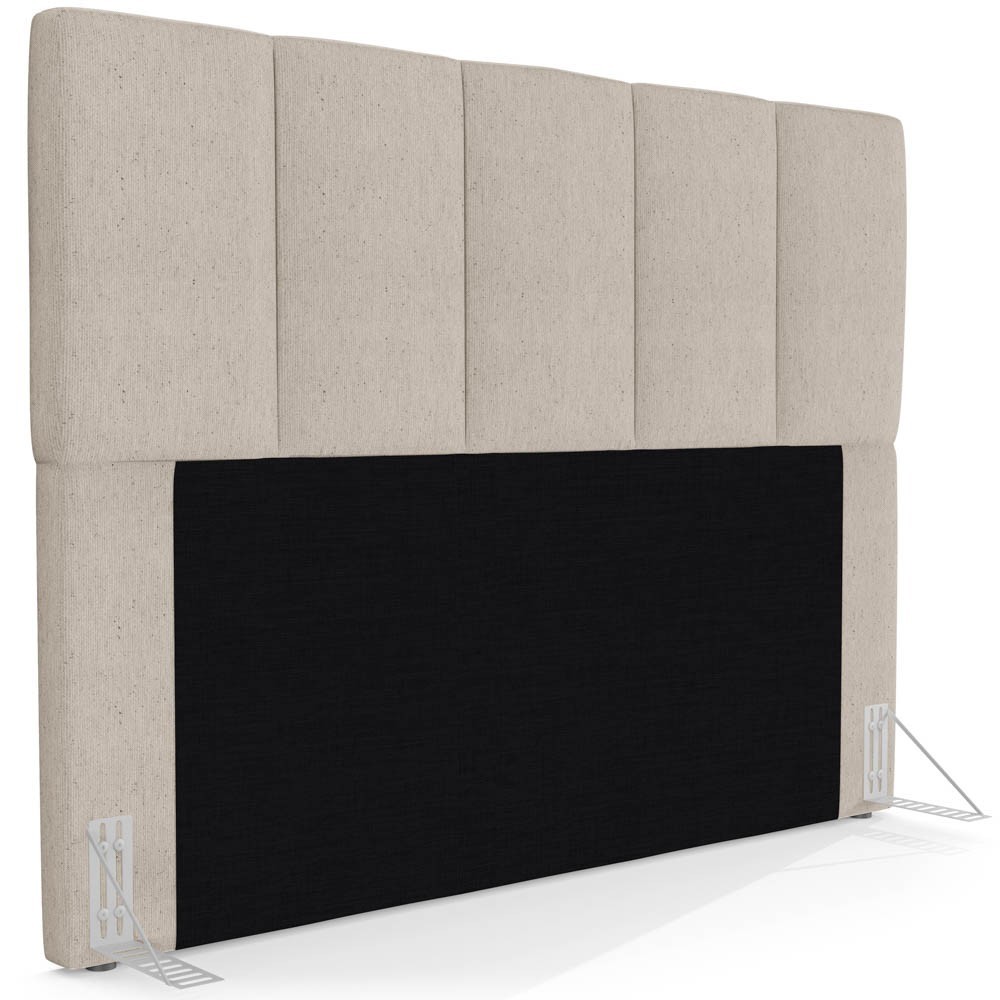 Cabeceira Cama Box Casal Queen 160cm Pérola W01 Linho Bege - Mpozenato
