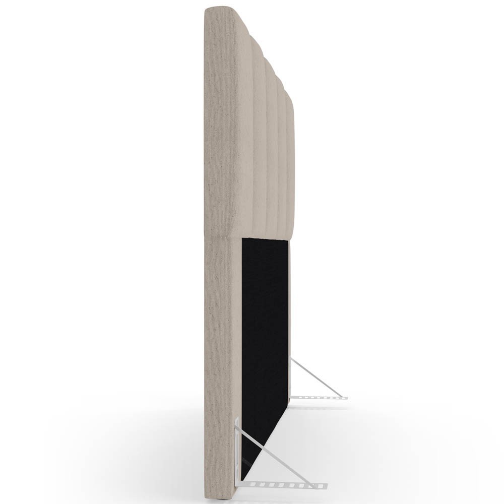 Cabeceira Cama Box Casal Queen 160cm Pérola W01 Linho Bege - Mpozenato