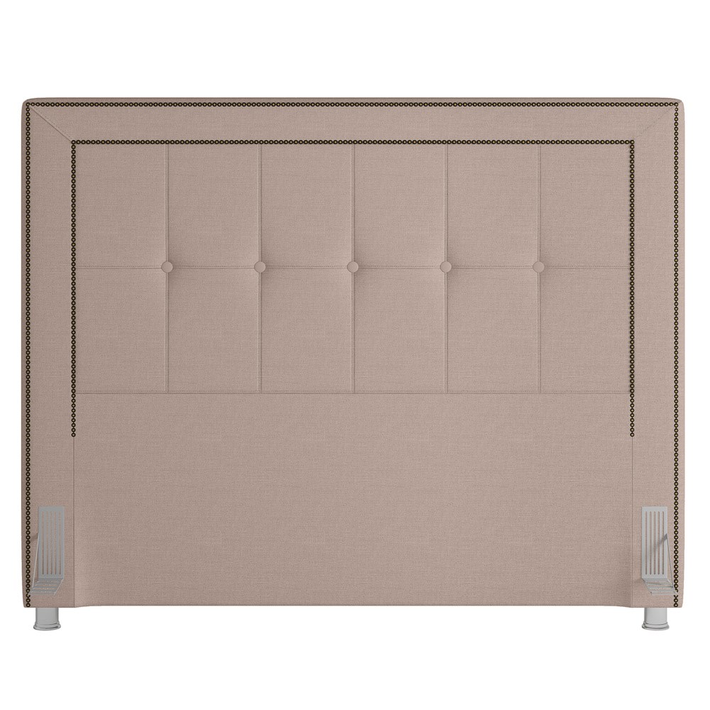 Cabeceira Cama Box Casal Queen 160cm Paolla P02 Linho Bege Cru - Mpozenato