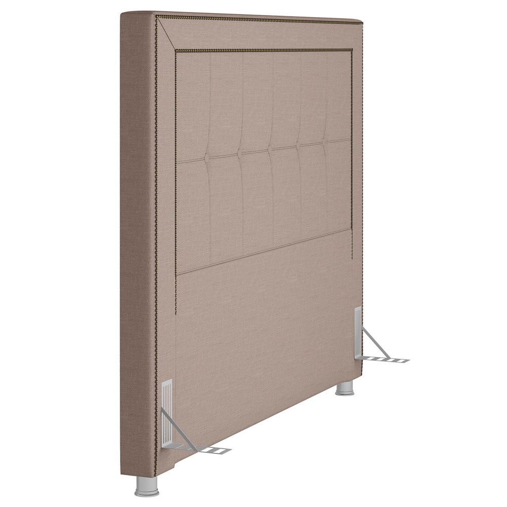 Cabeceira Cama Box Casal Queen 160cm Paolla P02 Linho Bege Cru - Mpozenato