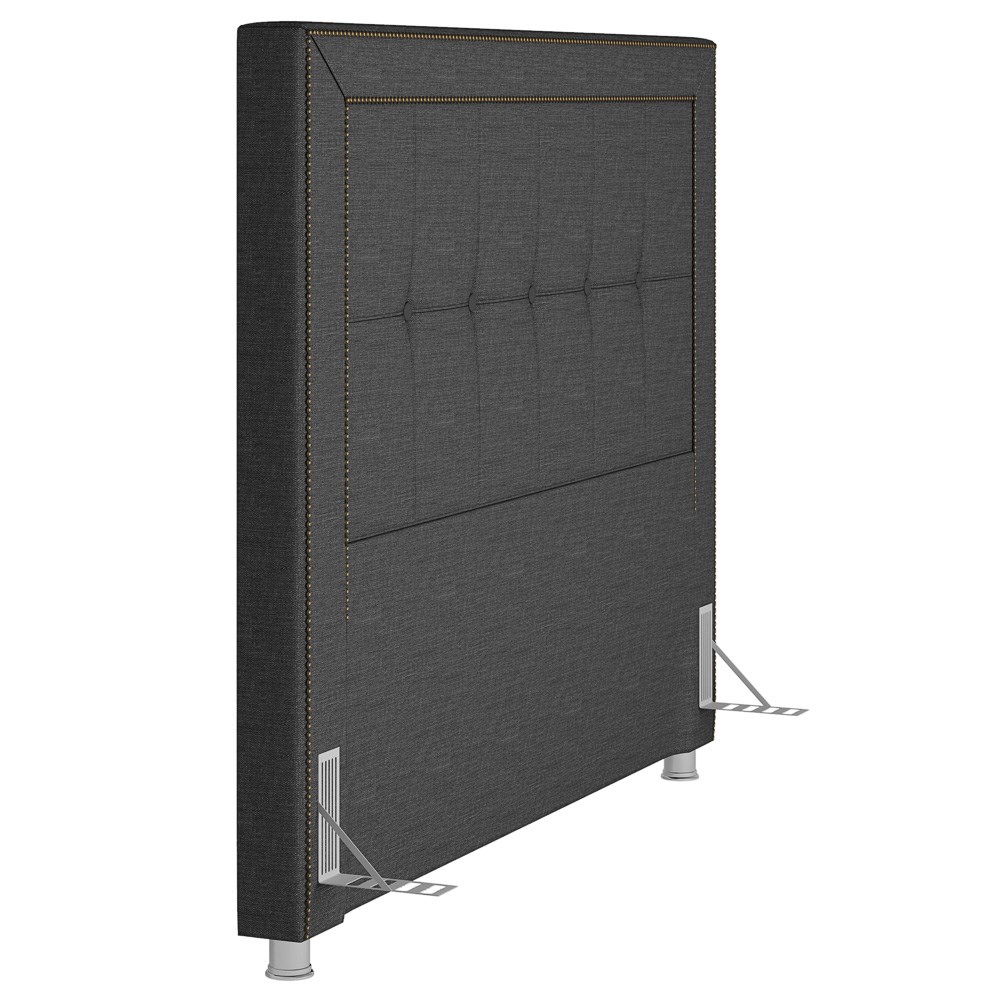 Cabeceira Cama Box Casal Queen 160cm Paolla P02 Linho Chumbo - Mpozenato