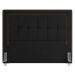 Cabeceira Cama Box Casal Queen 160cm Paolla P02 Veludo Preto - Mpozenato