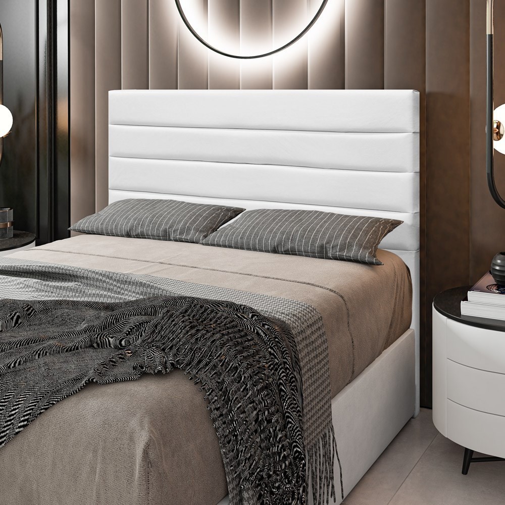 Cabeceira Cama Box Casal Queen 160cm Rubi D10 Corano Branco - Mpozenato