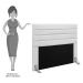 Cabeceira Cama Box Casal Queen 160cm Rubi D10 Corano Branco - Mpozenato