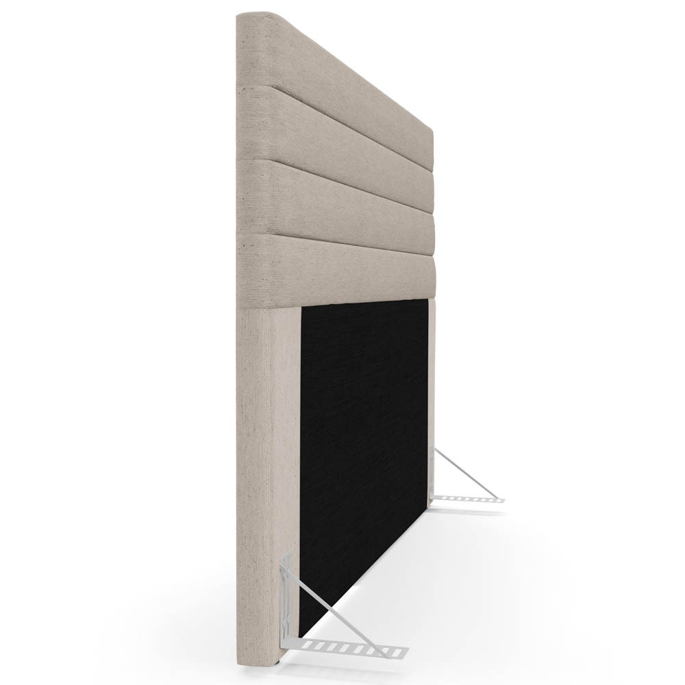 Cabeceira Cama Box Casal Queen 160cm Rubi W01 Linho Bege - Mpozenato