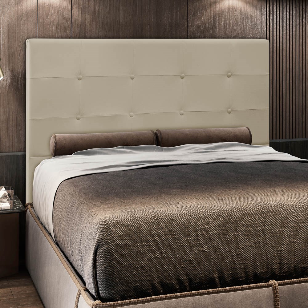 Cabeceira Cama Box Casal Queen 160cm Safira Sintético I02 Bege - Mpozenato