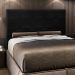 Cabeceira Cama Box Casal Queen 160cm Safira Sintético I02 Preto - Mpozenato