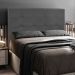 Cabeceira Cama Box Casal Queen 160cm Safira Suede I02 Cinza - Mpozenato