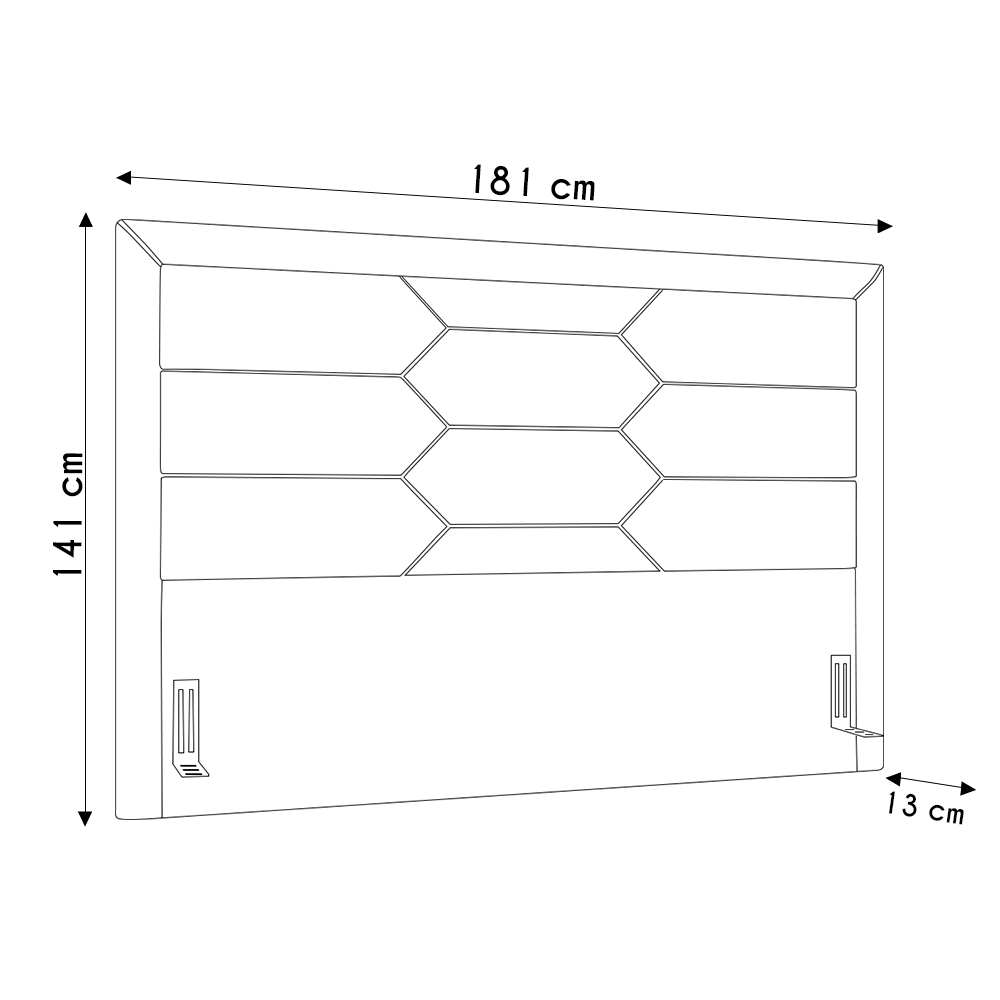 Cabeceira Cama Box Casal Queen 160cm Texas P02 Veludo Bege - Mpozenato