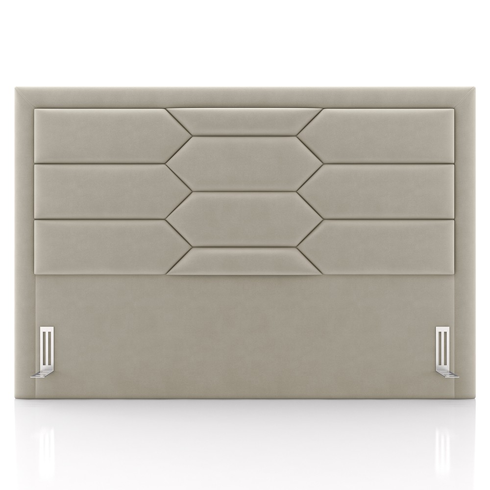 Cabeceira Cama Box Casal Queen 160cm Texas P02 Veludo Bege - Mpozenato