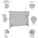 Cabeceira Cama Box Casal Queen 160cm Trinidad P02 Boucle Branco - Mpozenato