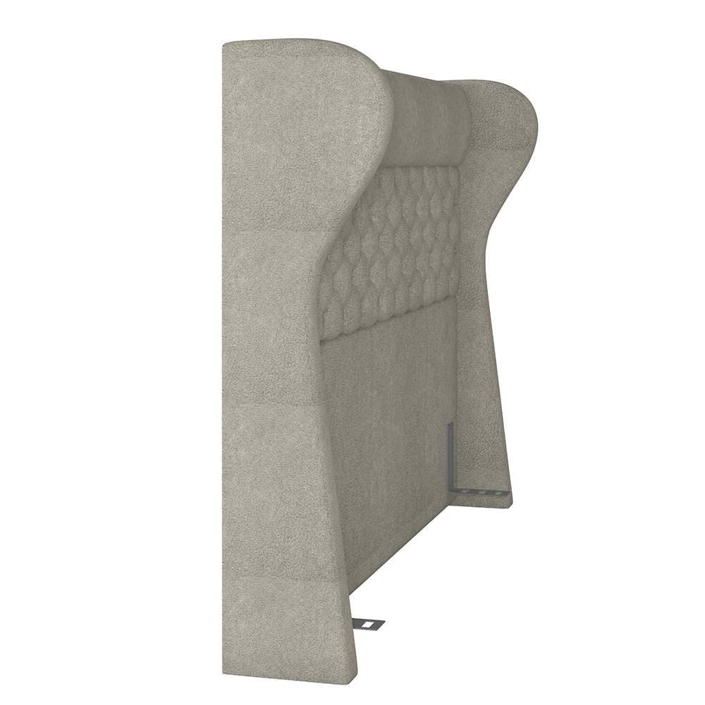 Cabeceira Cama Box Casal Queen 160cm Trinidad P02 Boucle Cru - Mpozenato