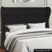 Cabeceira Cama Box Casal Queen 160cm Trinidad P02 Sintético Preto - Mpozenato