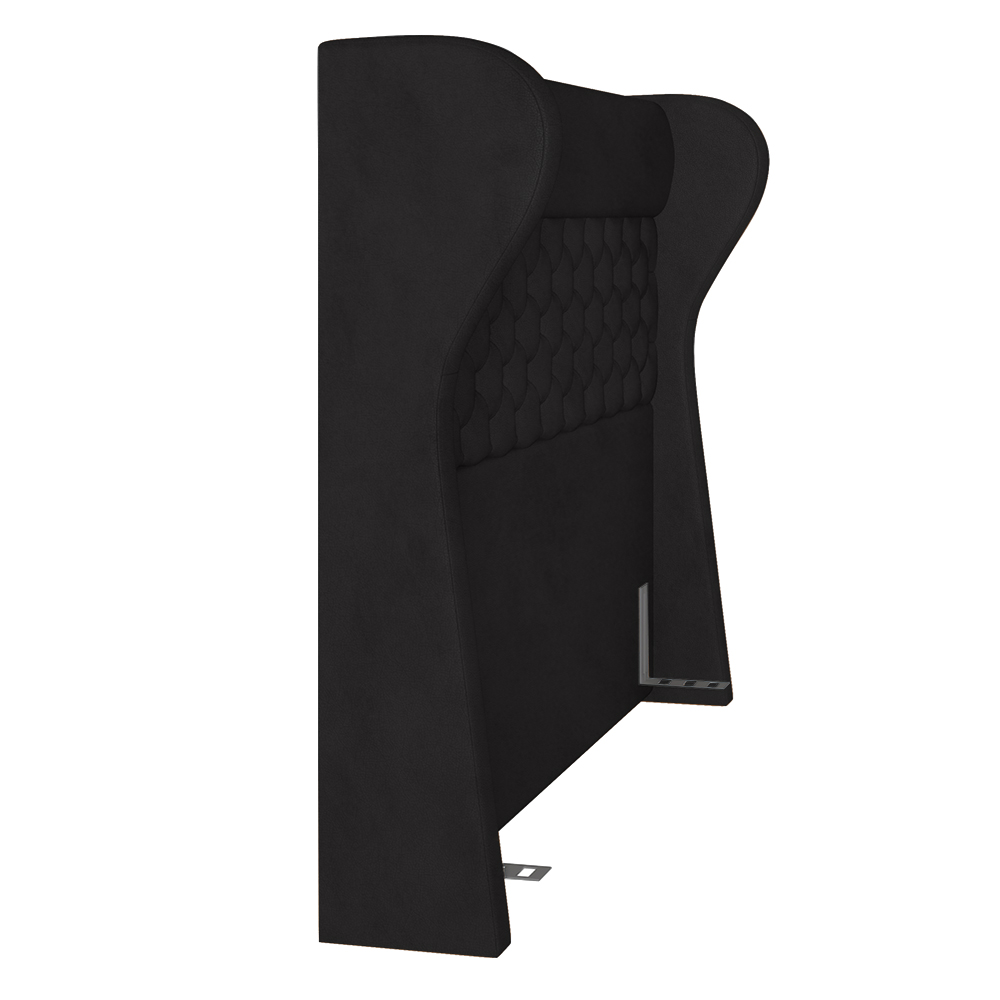 Cabeceira Cama Box Casal Queen 160cm Trinidad P02 Sintético Preto - Mpozenato