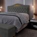 Cabeceira Cama Box Casal Queen 160cm com Tachas Imperial J02 Linho Grafite - Mpozenato