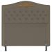 Cabeceira Cama Box Casal Queen 160cm com Tachas Imperial J02 Sintético Areia - Mpozenato