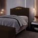 Cabeceira Cama Box Casal Queen 160cm com Tachas Imperial J02 Sintético Marrom Escuro - Mpozenato