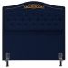 Cabeceira Cama Box Casal Queen 160cm com Tachas Imperial Veludo J02 Azul - Mpozenato