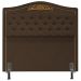 Cabeceira Cama Box Casal Queen 160cm com Tachas Imperial Veludo J02 Chocolate - Mpozenato