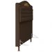 Cabeceira Cama Box Casal Queen 160cm com Tachas Imperial Veludo J02 Chocolate - Mpozenato