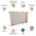 Cabeceira Cama Box King 195cm Nicea P02 Veludo Bege - Mpozenato