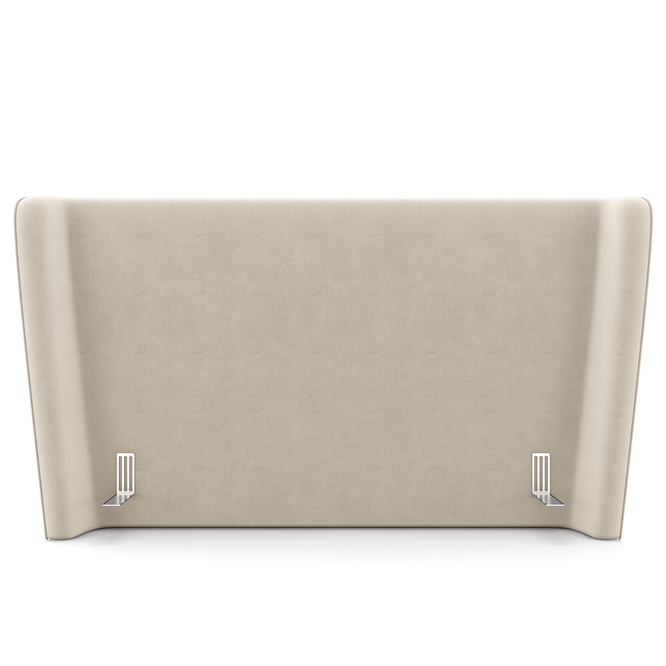 Cabeceira Cama Box King 195cm Nicea P02 Veludo Bege - Mpozenato