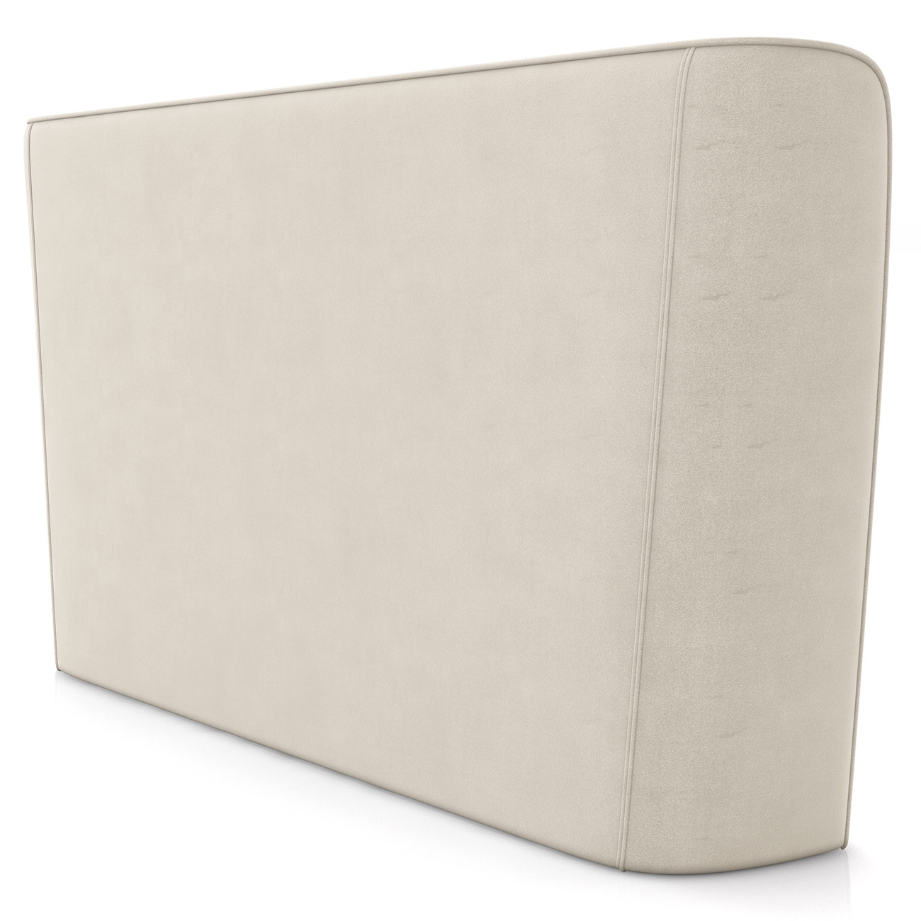 Cabeceira Cama Box King 195cm Nicea P02 Veludo Bege - Mpozenato