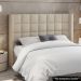 Cabeceira Cama Box King 195cm Pisa e Recamier Neville P02 Bouclé Bege - Mpozenato