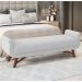 Cabeceira Cama Box King 195cm Pisa e Recamier Neville P02 Bouclé Branco - Mpozenato