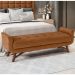 Cabeceira Cama Box King 195cm Pisa e Recamier Neville P02 Sintético Caramelo - Mpozenato